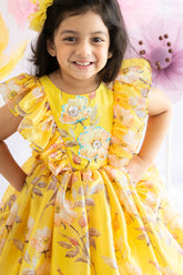 Yellow flora dress